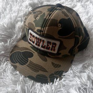 NWT Howler Brothers structured camo hat w/embroidered patch, fish, camp, hike